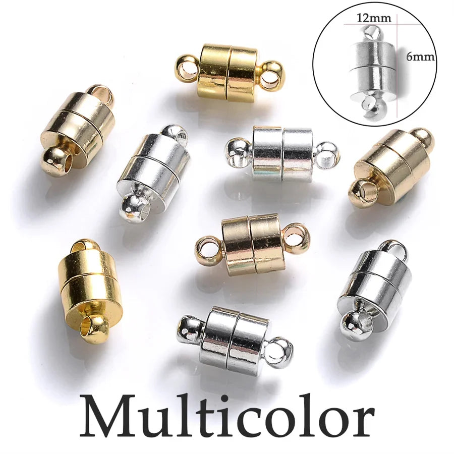 Heart Round Magnetic Clasps Set | DIY Jewelry Connector Charms