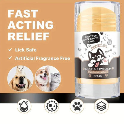 Dog Paw Balm – Lick-Safe Snout Soother | Natural Moisturizing & Healing Foot Cream for Dogs and Cats