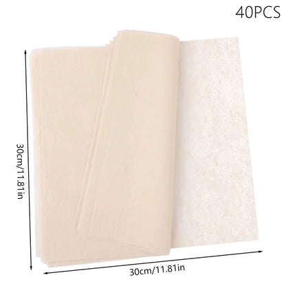 40-Piece 30x30 cm Tissue Paper Flowers | Gift Wrapping and Craft Paper Pack