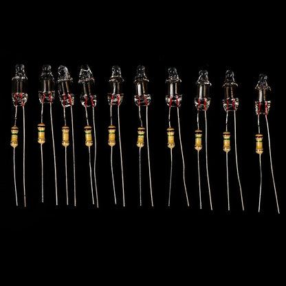 Neon Indicator Light Bulbs 10-Pack | 220V with Built-In Resistor
