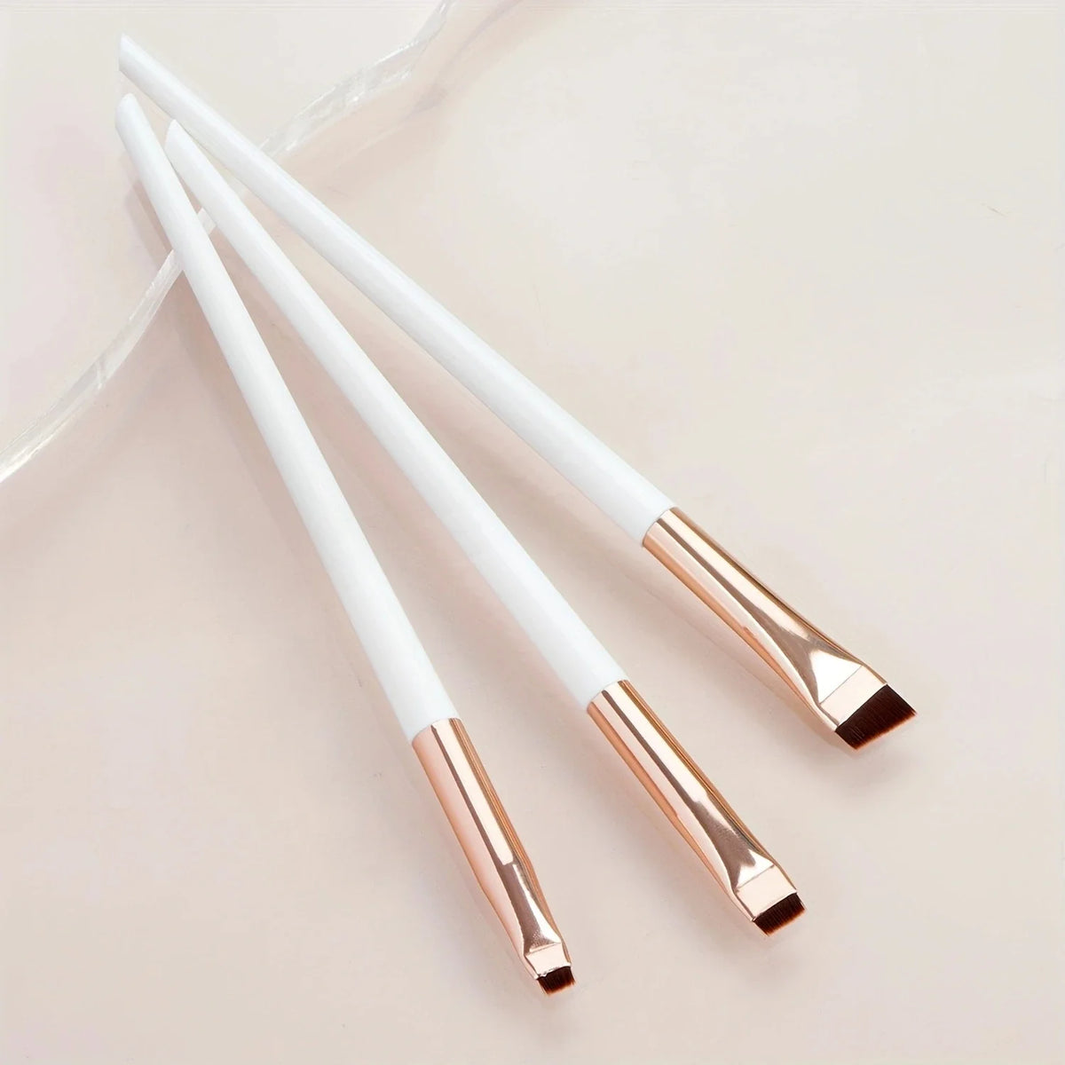 Ultra-Thin Eyebrow Brush Set | 3-Piece Angled Precision Makeup Brushes