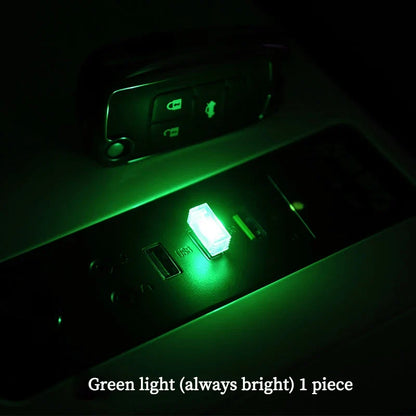 Car USB LED Atmosphere Light | Music Sync Sound Control Car Interior Decoration