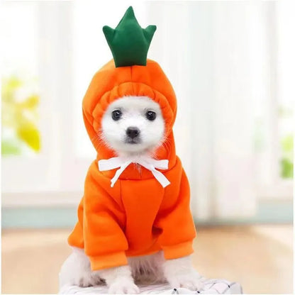 Cute Fruit Dog Hoodie – Funny Pet Costume for Cats & Puppies