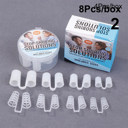 4/8Pcs Anti-Snoring Nasal Strips Starter Kit | Nasal Breathing Dilators for Better Sleep and Sports