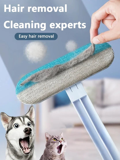 Long Handle Pet Hair Remover Brush for Effortless Cleaning