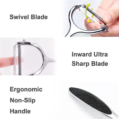 Stainless Steel Vegetable Peeler | Multi-Function Kitchen Tool for Fruits and Vegetables