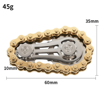 Metal Fidget Spinner Office Desk Toy | Stress Relief Gear Spinner for Adults