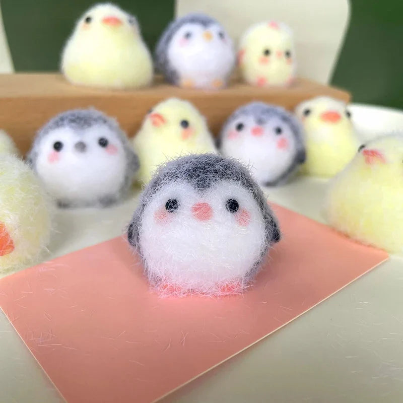 Cute Animal Squeeze Toy Stress Relief Keychain | Kawaii Silicone Pinch Toy