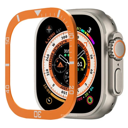 Aluminium Alloy Case+Tempered Glass for Apple Watch Ultra 2 49mm Anti-Scratch Screen Protector for iWatch Ultra 49mm Cover Film