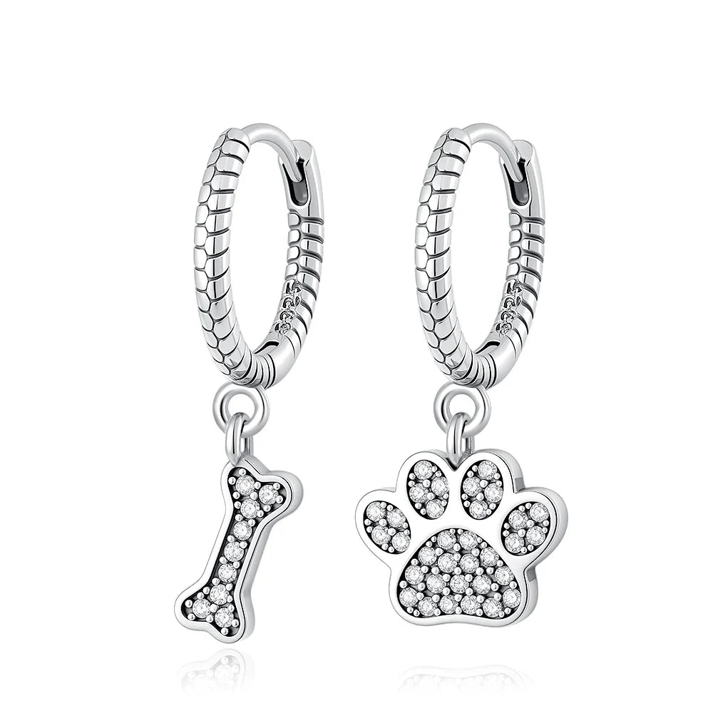 2026 New 925 Silver Elephant Cherry Blossom Butterfly Heart Earrings | Fine Jewelry for Women