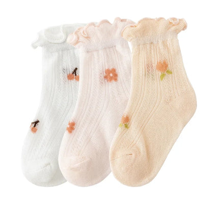 3Pair/lot New Newborn Baby Socks Summer Thin Casual Kids' Baby