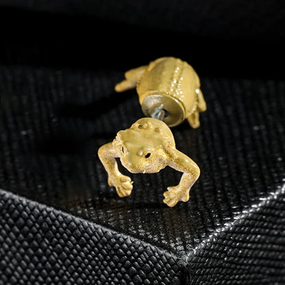 1 Pair Hip Hop Frog Lizard Stud Earrings | Fashion Animal Jewelry Gift
