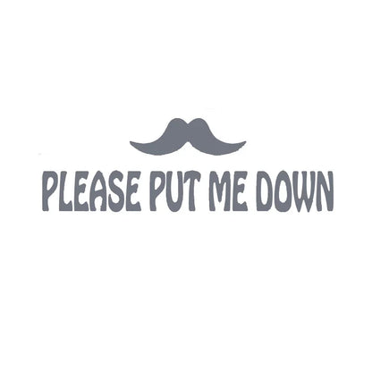 PUT ME DOWN Toilet Seat Reminder Sign | Funny Vinyl Bathroom Decal
