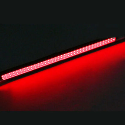 2Pcs 17cm COB Red LED Fog Light Strip | 12V DRL Waterproof Driving Lamp for Cars