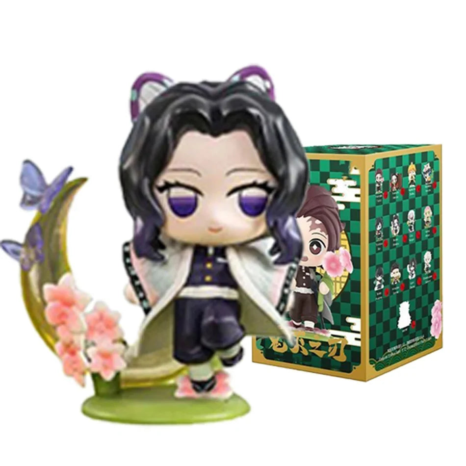Demon Slayer Tanjiro Kamado Nezuko anime cartoon figure blind box creative personalized statue model ornament surprise gift box