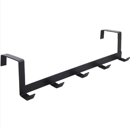 5-Hook Over-the-Door Organizer Rack – Home & Bathroom Hanger for Clothes, Coats, Hats, Towels, Kitchen Accessories