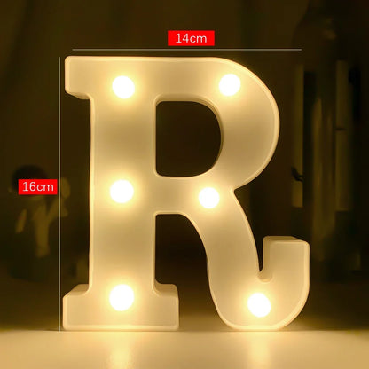 Creative Luminous Letter Night Light | Battery-Powered LED Decor for Parties