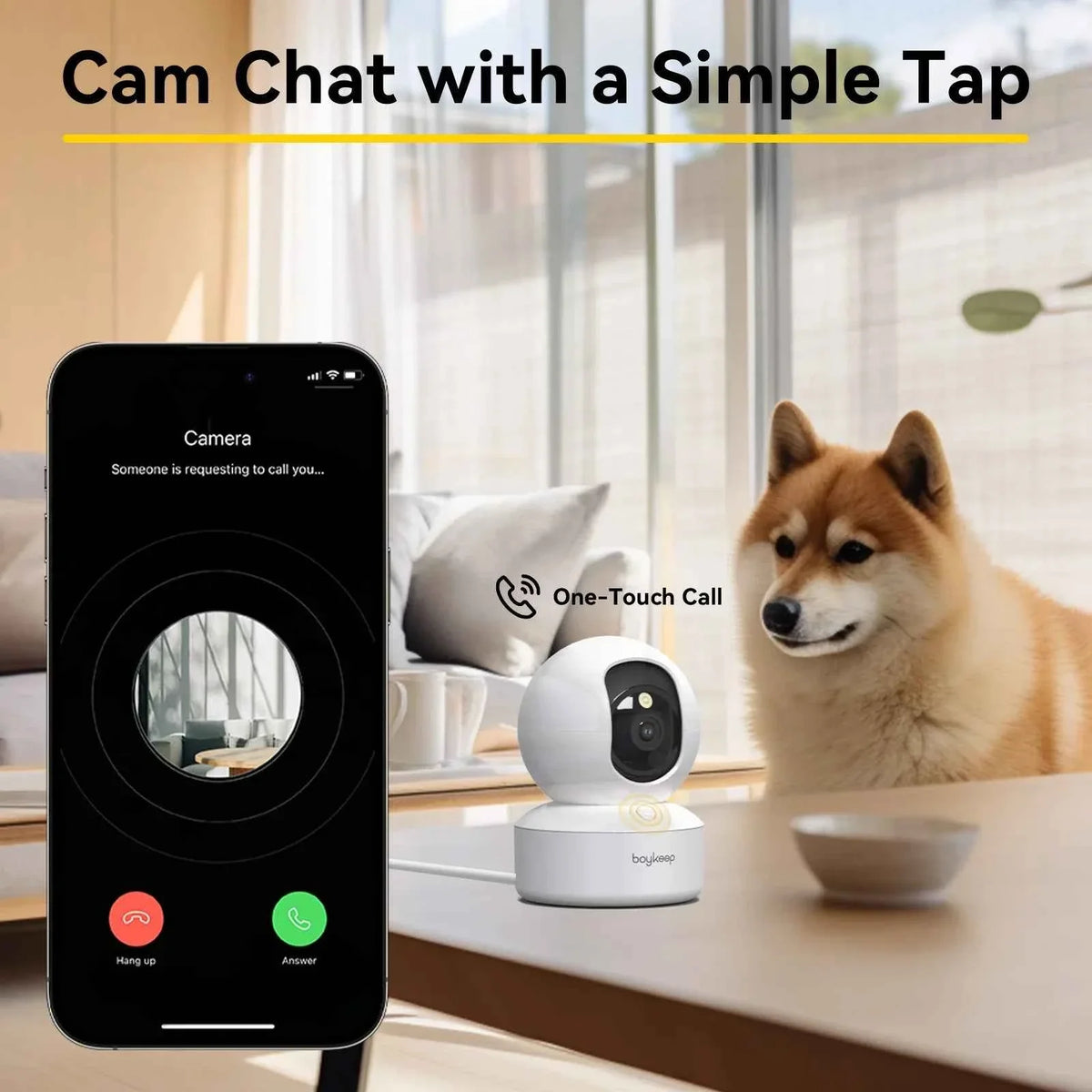 BoyKeep Smart Camera 2K WiFi Indoor Security