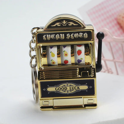 Fruit Slot Machine Keychain | Lucky Charm Bag Pendant for Adults
