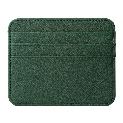 Slim Thin Mini ID Card Holder | PU Leather Credit Card Case for Men and Women