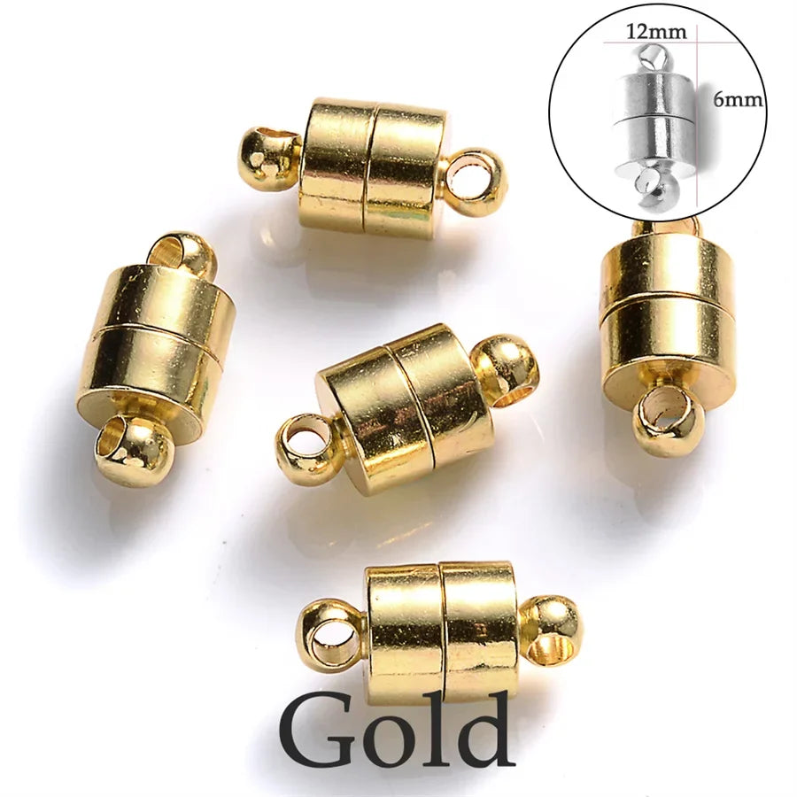 Heart Round Magnetic Clasps Set | DIY Jewelry Connector Charms