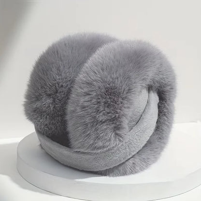 Solid Soft Plush Winter Earmuffs – Unisex Warm Ear Covers for Outdoor Use | Fashion Fleece Earflap Protection for Men & Women