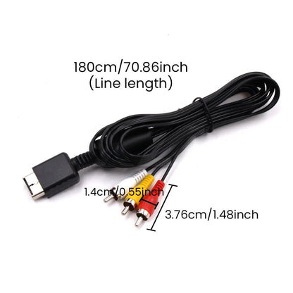 AV Cable for PS2 PS3 | Composite Audio Video Cord for Sony PlayStation 2 and 3