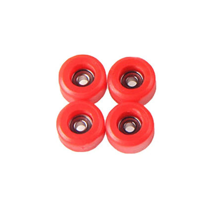 4Pcs/Set Urethane CNC Bearing Fingerboard Wheels | Professional PU + Metal