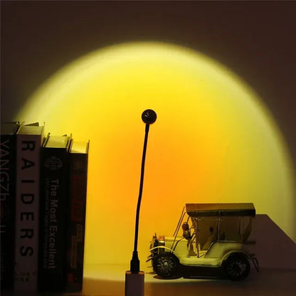 Sunset Projection Lamp | USB Atmosphere Night Light for Photography and Room Decor