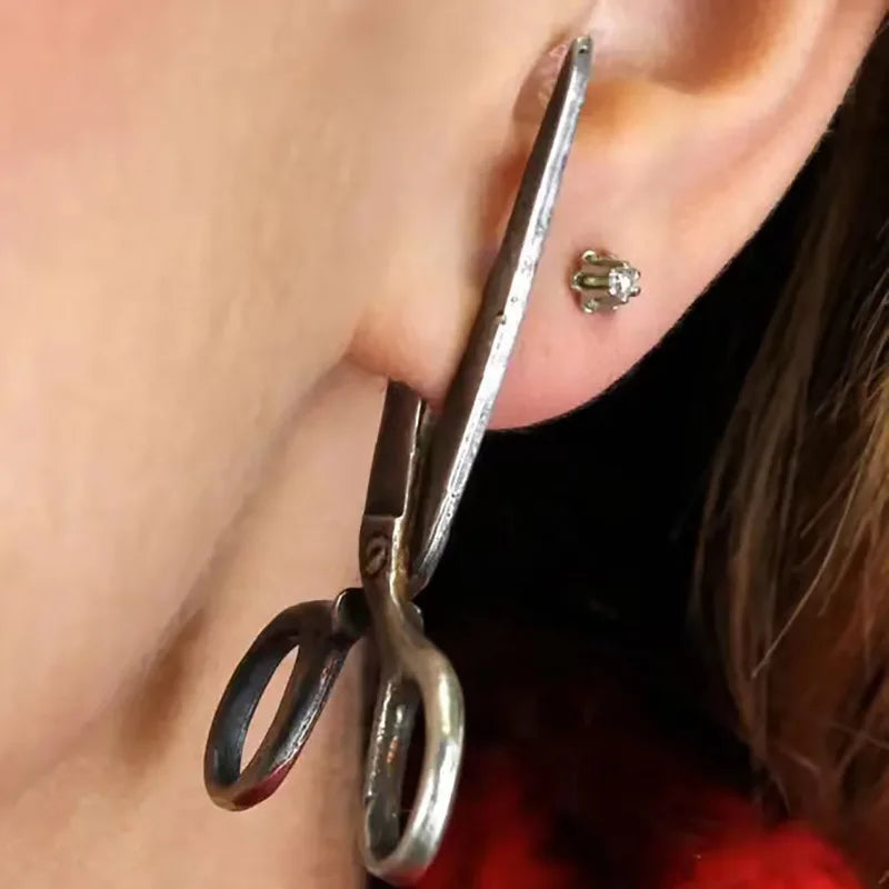 Dart Clip Stud Earrings | Punk Geometric Unisex Jewelry
