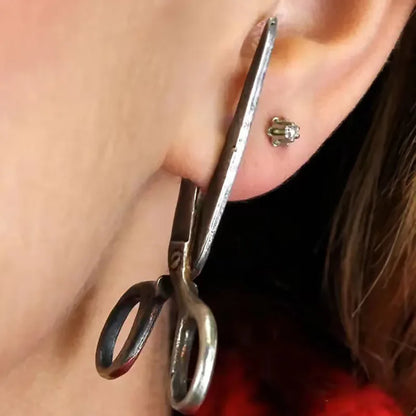 Dart Clip Stud Earrings | Punk Geometric Unisex Jewelry