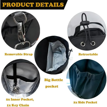 Super Strong Magnetic Gym Bag – Portable Fitness Storage for Phone, Water Bottle & Sports Accessories