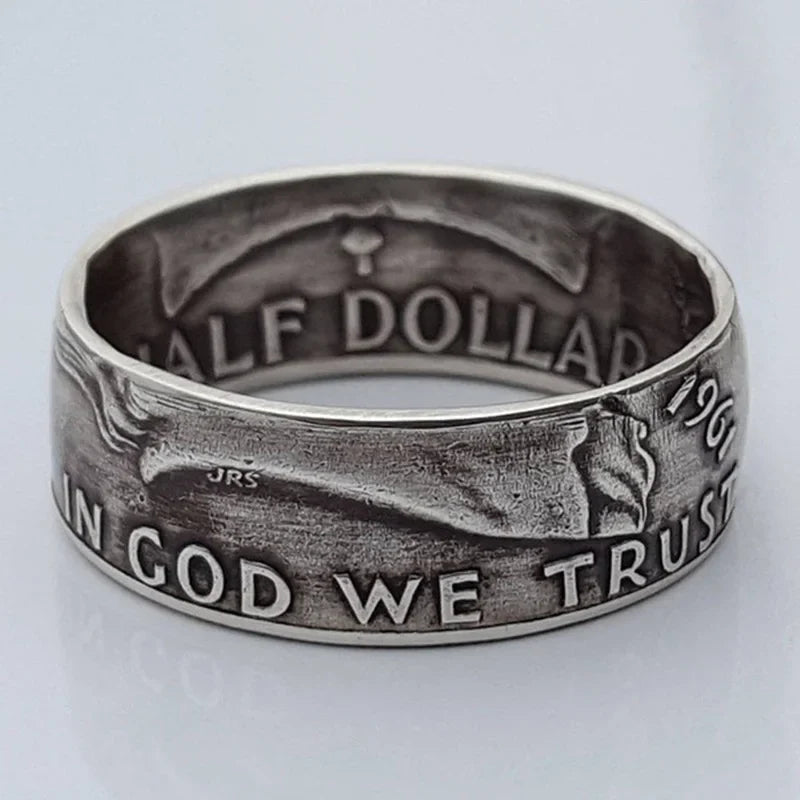925 Sterling Silver Vintage Distressed Ring | Men's Craft Relief Wedding Band