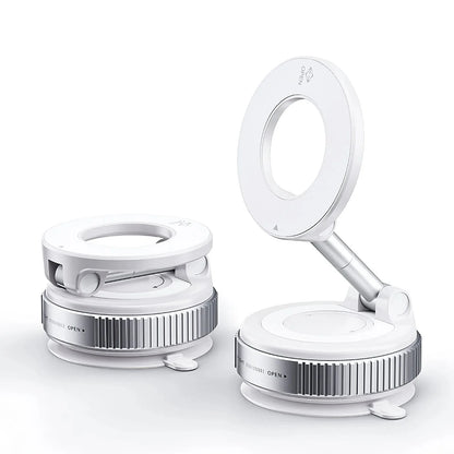 Car Phone Magnetic Stand Mechanical Vacuum Suction Cup Rotate 360° Magnetic Adsorption Bracket Navigation Universal Holder