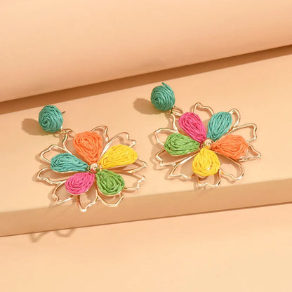 Bohemian Flower Drop Earrings | Handmade Summer Jewelry for Women