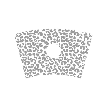 Leopard Pattern Full Wrap Vinyl Sticker for 24 oz Cold Cup | Cheetah Coffee Cup Decal