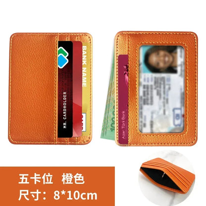 Thin PU Leather Mini Wallet | Slim Bank Credit Card Holder for Men