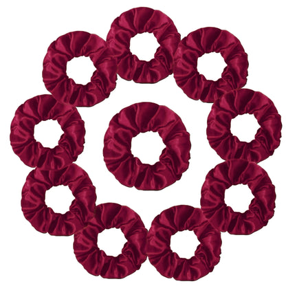 Satin Scrunchies Set for Women & Girls – 25/10/6 Pcs Elastic Hair Bands | Soft Silk Ponytail Holders & Fashion Hair Accessories