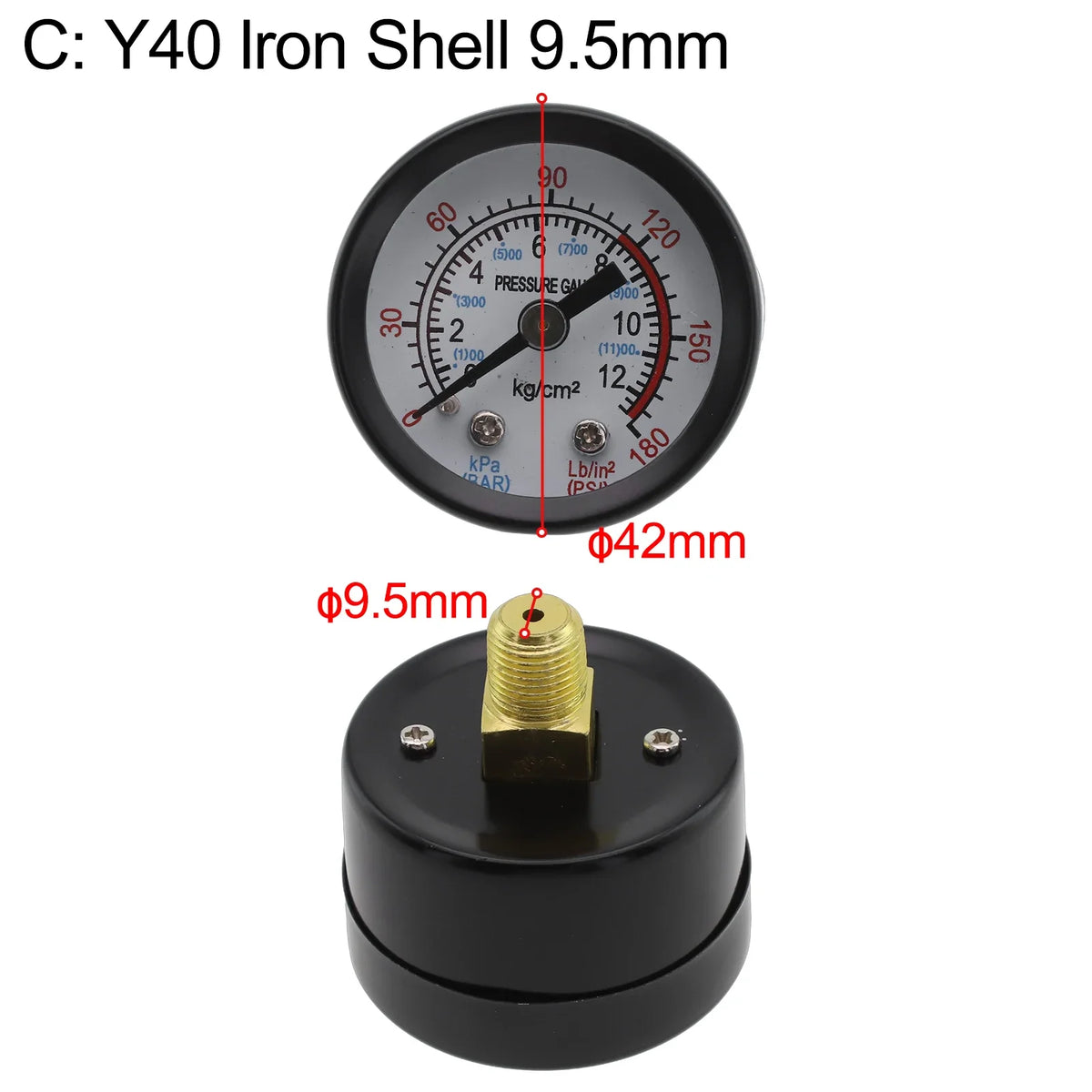 1pc Pressure Gauge for Air Compressor | Power Tool Replacement Accessory