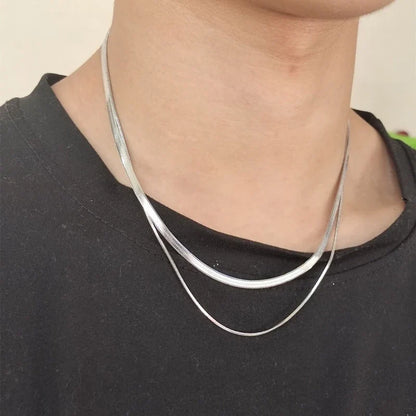 Blade Chain Necklace | Unisex Punk Stainless Steel Jewelry