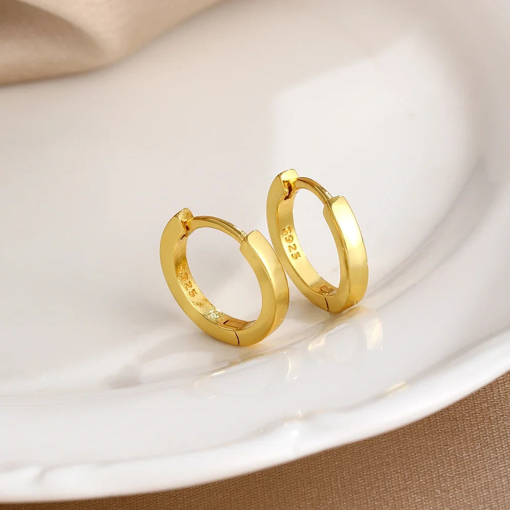 2026 New Fashion Hoop Earrings Set for Women | Ginkgo Leaf Enamel Flower Stud, Cute Crown Heart Zircon Earrings
