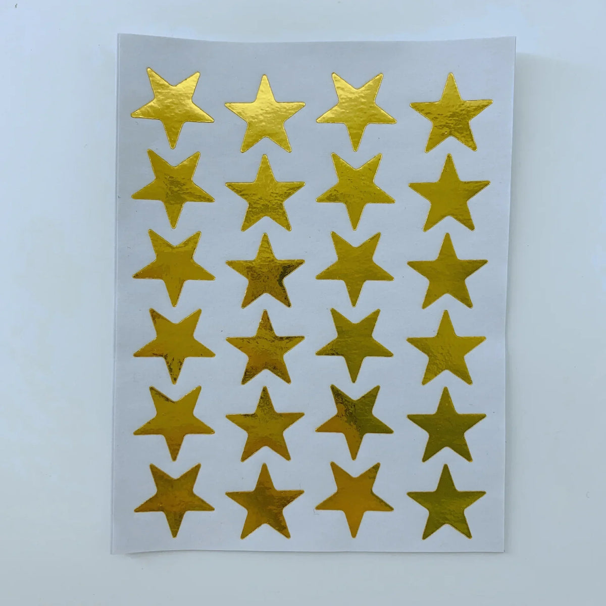 Gold Star Sticker Set for Teachers and Class Rewards | 10 Sheets of Five Pointed Star Stickers