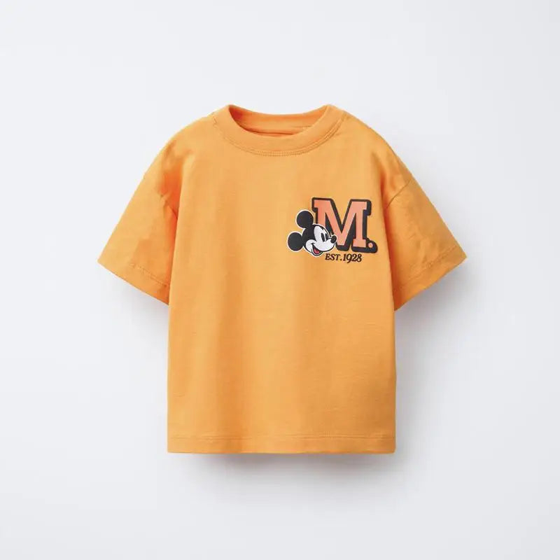 Mickey TShirt 2025 Summer Loose Casual Base Shirt Pure Cotton Tees New Design Round Neck Tops Toddler Cartoon Short Sleeve