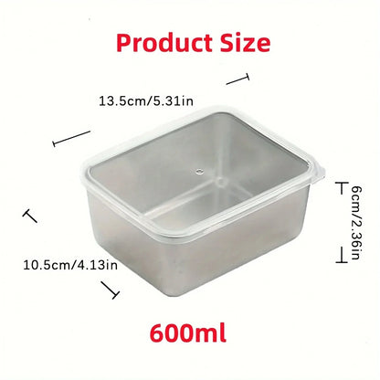 Eco-Friendly Stainless Steel Food Storage Set – Leakproof, Reusable & Perfect for On-the-Go
