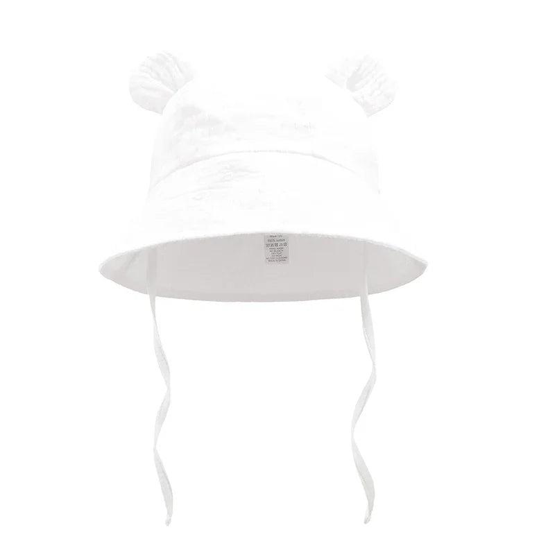 Muslin Baby Sun Hat for Toddlers | 100% Cotton Cartoon Kids Cap