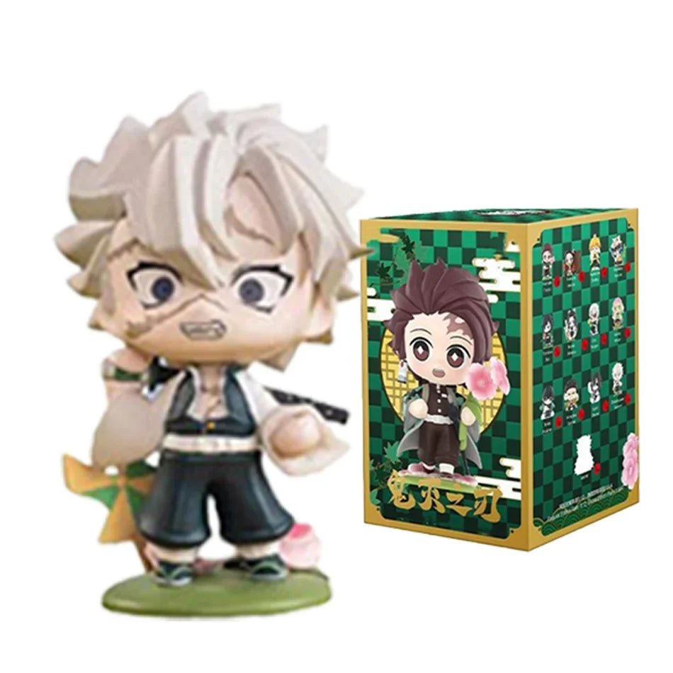 Demon Slayer Tanjiro Kamado Nezuko anime cartoon figure blind box creative personalized statue model ornament surprise gift box
