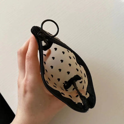 Women Black Mesh Coin Wallet Purse | Small Transparent Organizer Pouch
