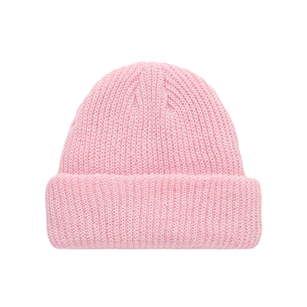 Baby Knitted Turban Hat for Boys Girls | Solid Color Winter Beanie