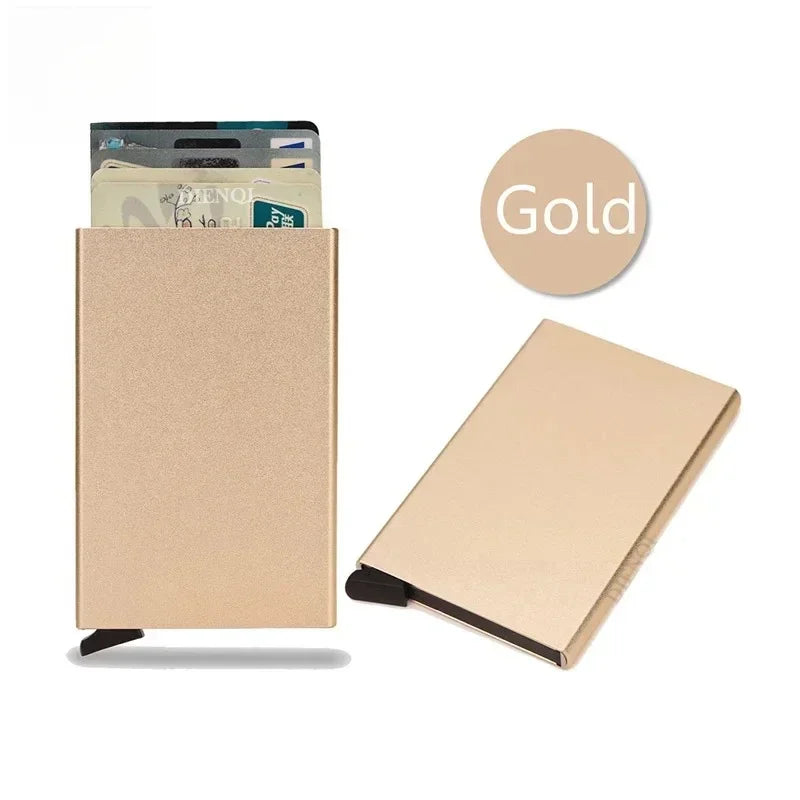 Pop Up Minimalist Smart Wallet | Thin Slim RFID Credit Card Holder for Men Women
