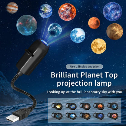 USB Plug Projection Lamp | Planet Halloween Christmas Theme Ceiling Decoration